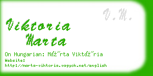 viktoria marta business card